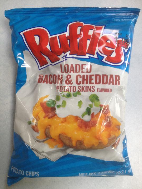 Ruffles Loaded Baked Potato Skins Chips Bag